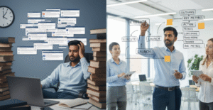 Traditional courses often overwhelm founders with endless modules