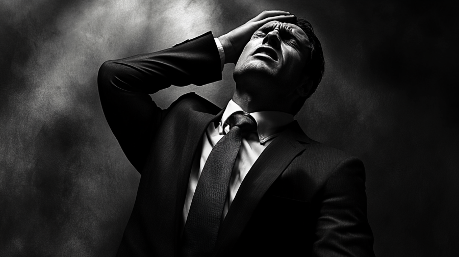 professional business man frustrated | Business Acquisition Masters Group